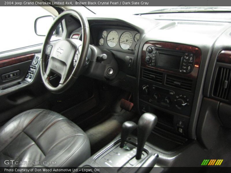 Brillant Black Crystal Pearl / Dark Slate Gray 2004 Jeep Grand Cherokee Limited 4x4