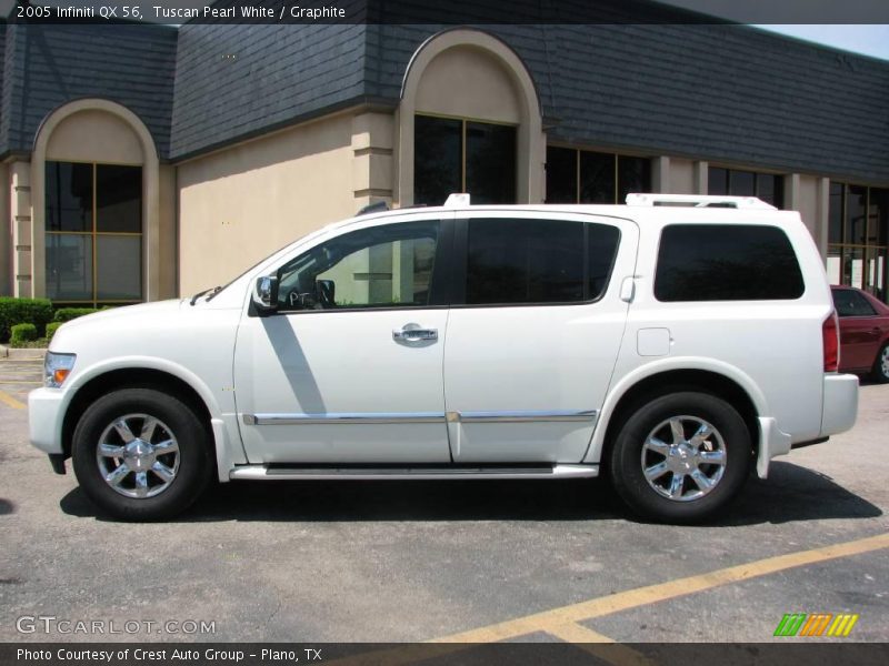 Tuscan Pearl White / Graphite 2005 Infiniti QX 56