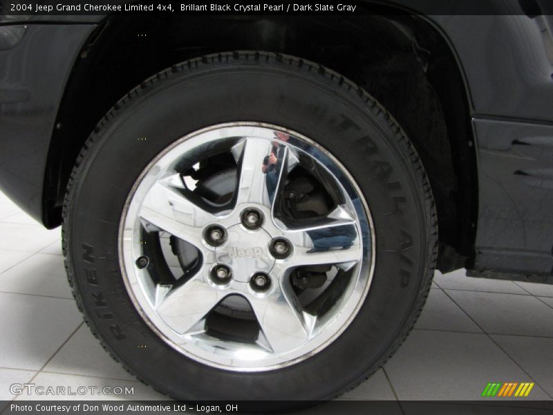 Brillant Black Crystal Pearl / Dark Slate Gray 2004 Jeep Grand Cherokee Limited 4x4