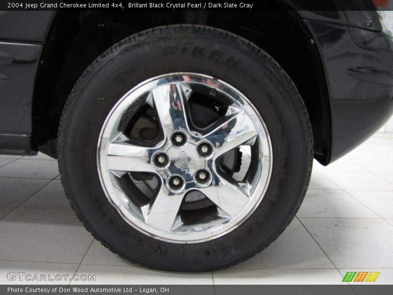 Brillant Black Crystal Pearl / Dark Slate Gray 2004 Jeep Grand Cherokee Limited 4x4