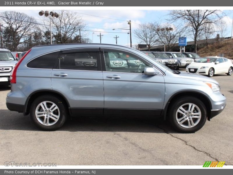 Glacier Blue Metallic / Gray 2011 Honda CR-V EX-L 4WD