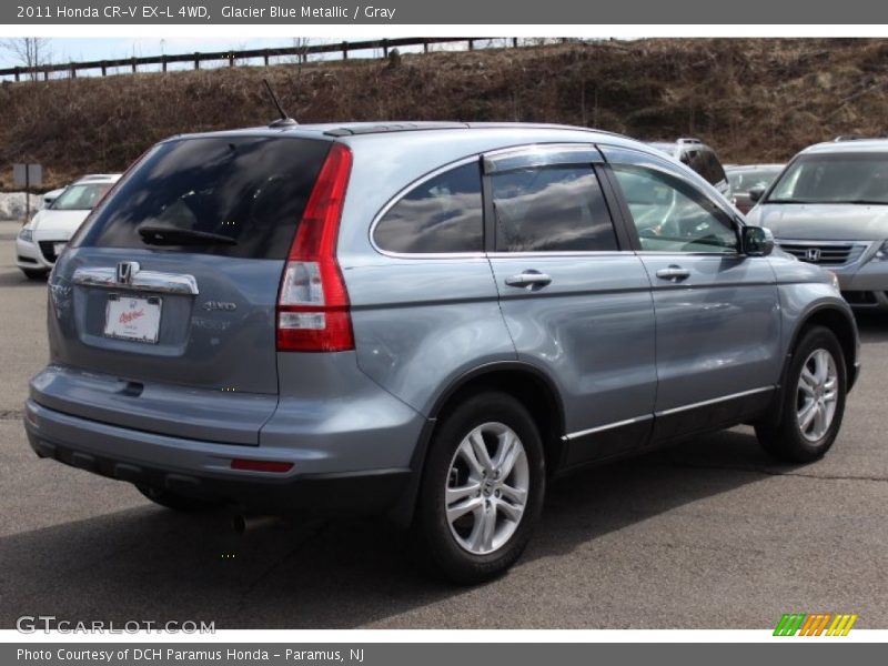 Glacier Blue Metallic / Gray 2011 Honda CR-V EX-L 4WD