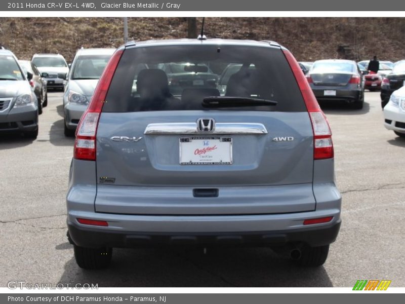 Glacier Blue Metallic / Gray 2011 Honda CR-V EX-L 4WD