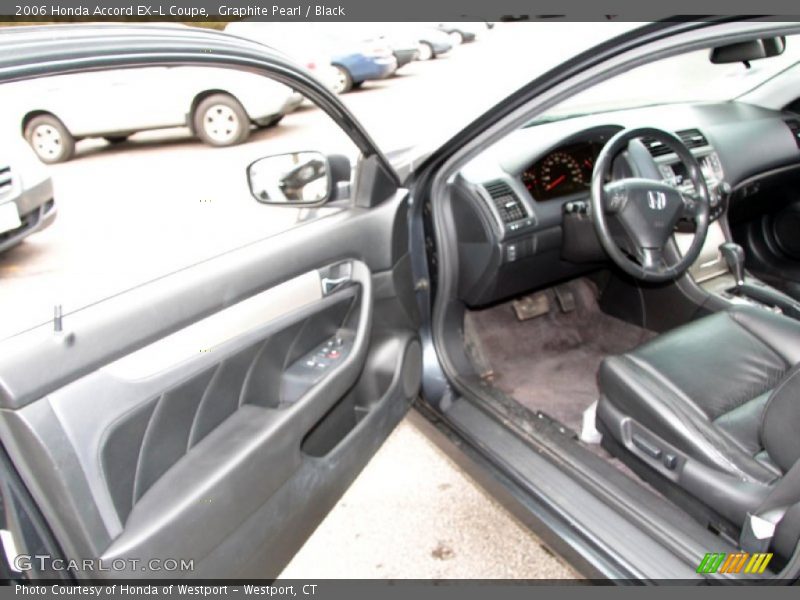 Graphite Pearl / Black 2006 Honda Accord EX-L Coupe