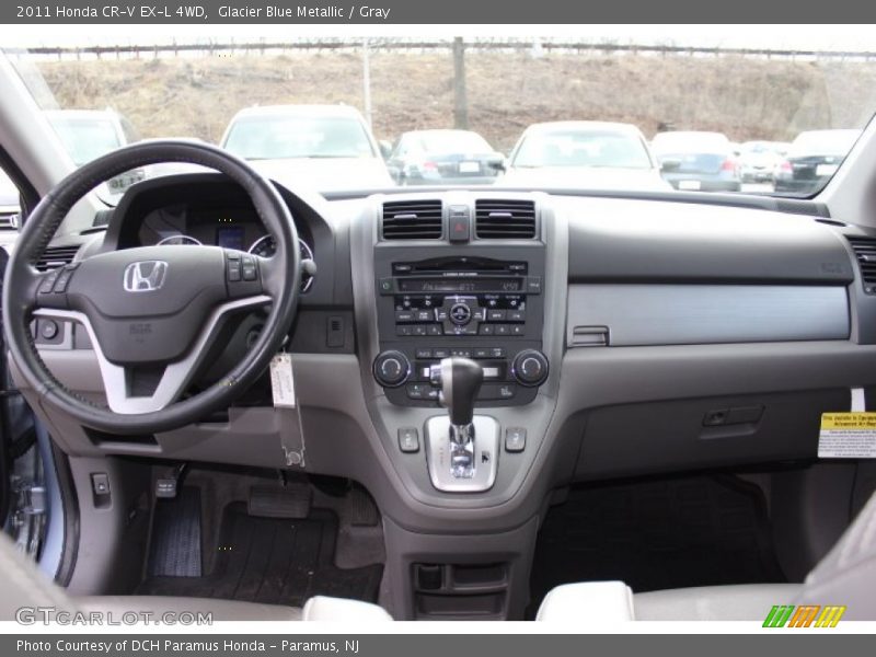 Glacier Blue Metallic / Gray 2011 Honda CR-V EX-L 4WD