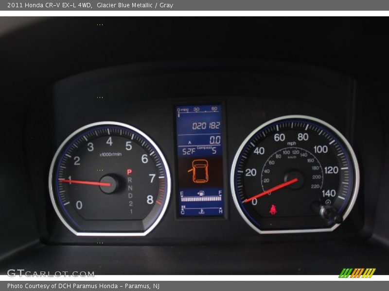 Glacier Blue Metallic / Gray 2011 Honda CR-V EX-L 4WD