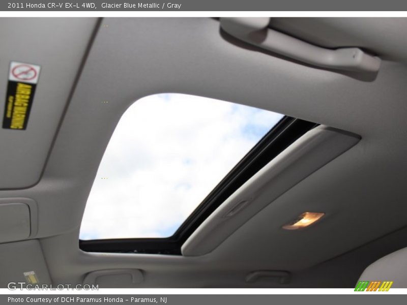 Glacier Blue Metallic / Gray 2011 Honda CR-V EX-L 4WD