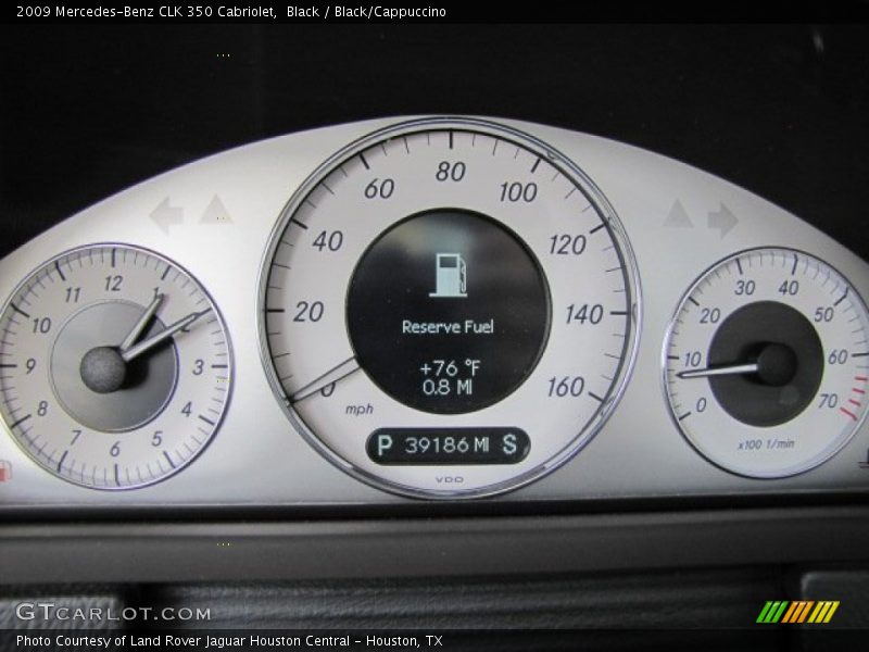  2009 CLK 350 Cabriolet 350 Cabriolet Gauges