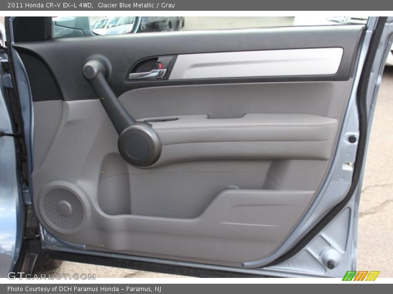 Glacier Blue Metallic / Gray 2011 Honda CR-V EX-L 4WD