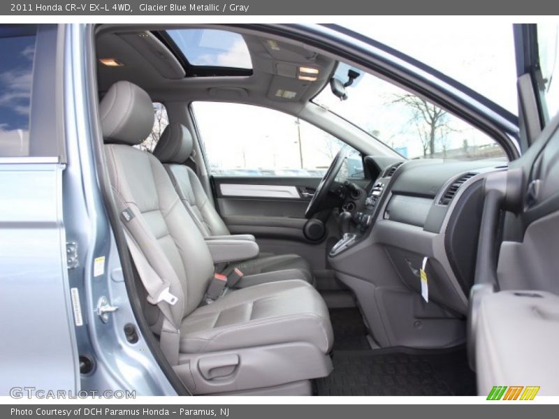 Glacier Blue Metallic / Gray 2011 Honda CR-V EX-L 4WD
