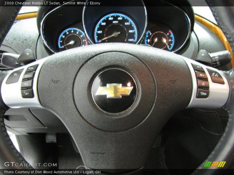 Summit White / Ebony 2009 Chevrolet Malibu LT Sedan
