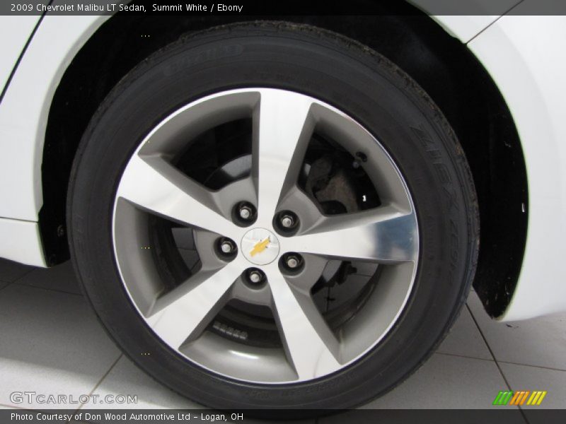 Summit White / Ebony 2009 Chevrolet Malibu LT Sedan