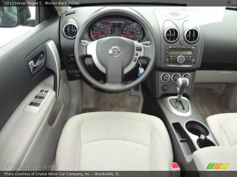 Wicked Black / Gray 2011 Nissan Rogue S