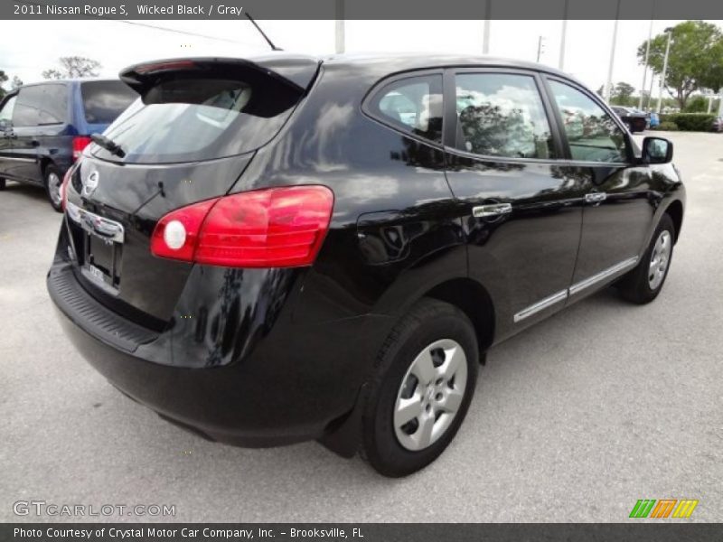 Wicked Black / Gray 2011 Nissan Rogue S
