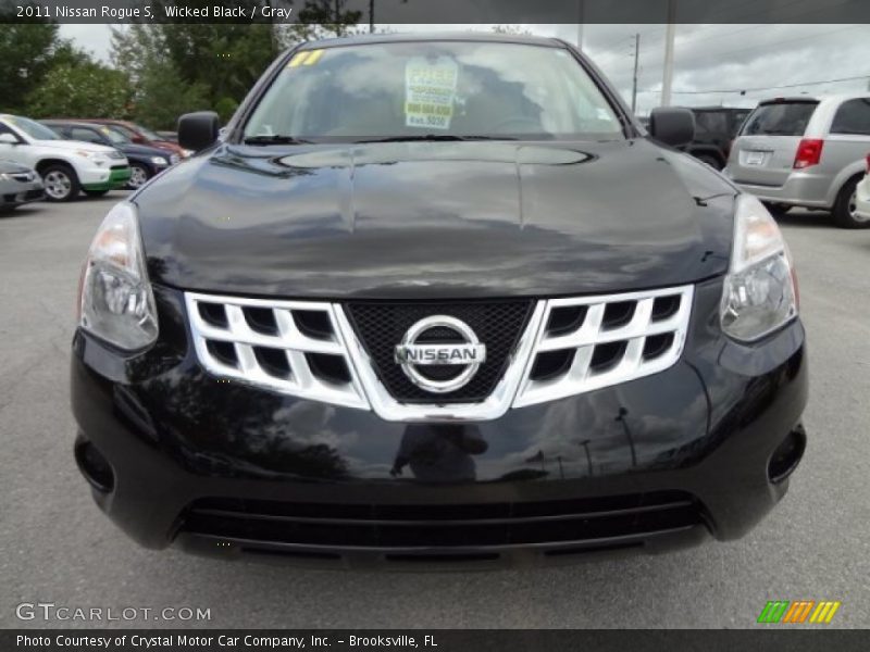 Wicked Black / Gray 2011 Nissan Rogue S