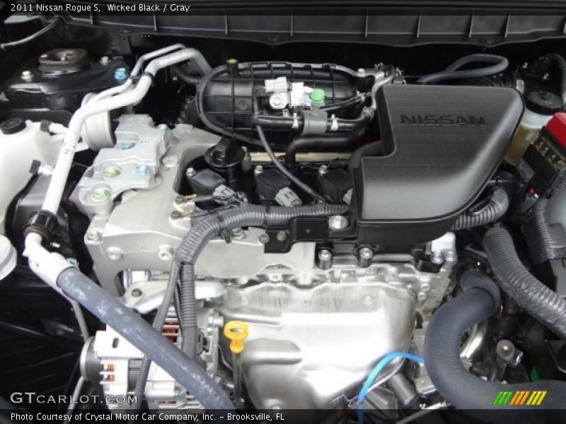 Wicked Black / Gray 2011 Nissan Rogue S