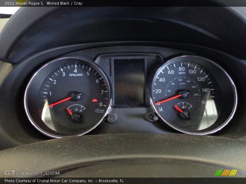 Wicked Black / Gray 2011 Nissan Rogue S
