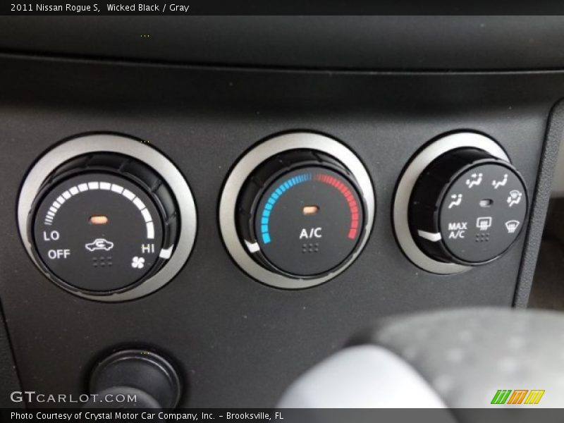 Wicked Black / Gray 2011 Nissan Rogue S