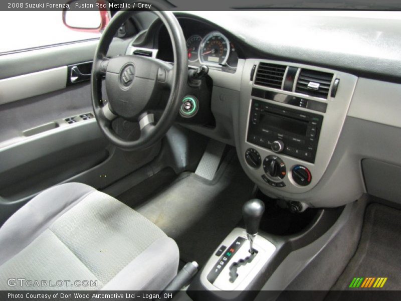 Fusion Red Metallic / Grey 2008 Suzuki Forenza