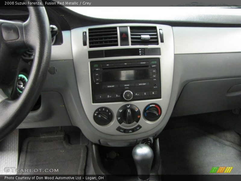 Fusion Red Metallic / Grey 2008 Suzuki Forenza