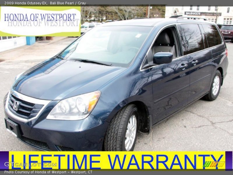 Bali Blue Pearl / Gray 2009 Honda Odyssey EX