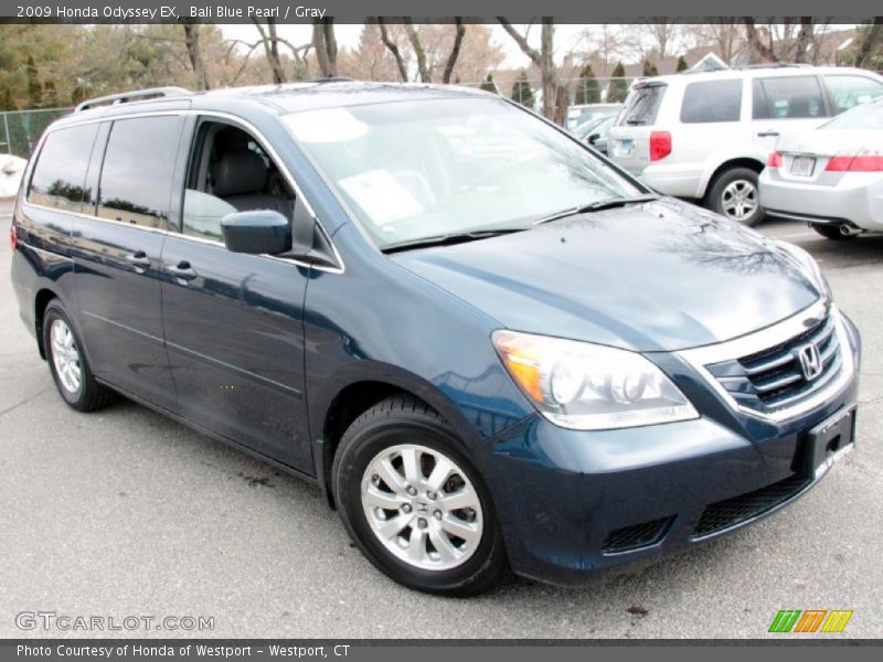 Bali Blue Pearl / Gray 2009 Honda Odyssey EX
