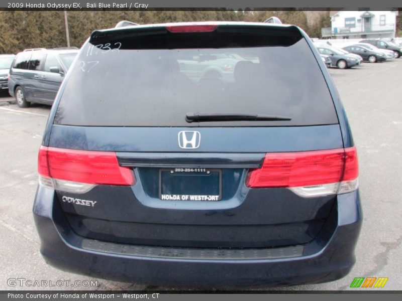 Bali Blue Pearl / Gray 2009 Honda Odyssey EX