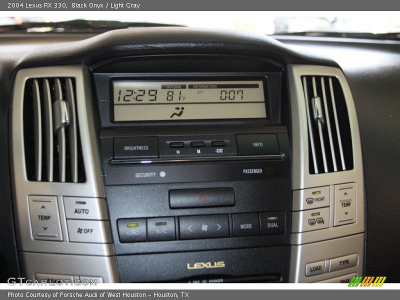 Controls of 2004 RX 330