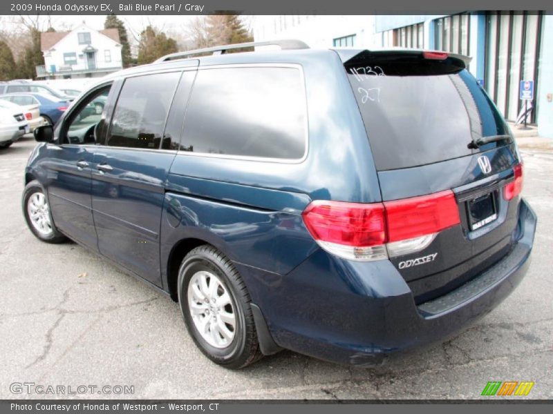 Bali Blue Pearl / Gray 2009 Honda Odyssey EX