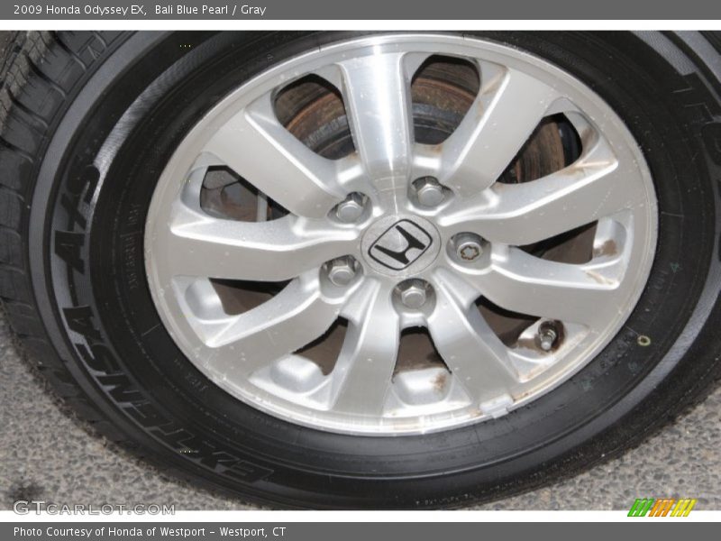 Bali Blue Pearl / Gray 2009 Honda Odyssey EX