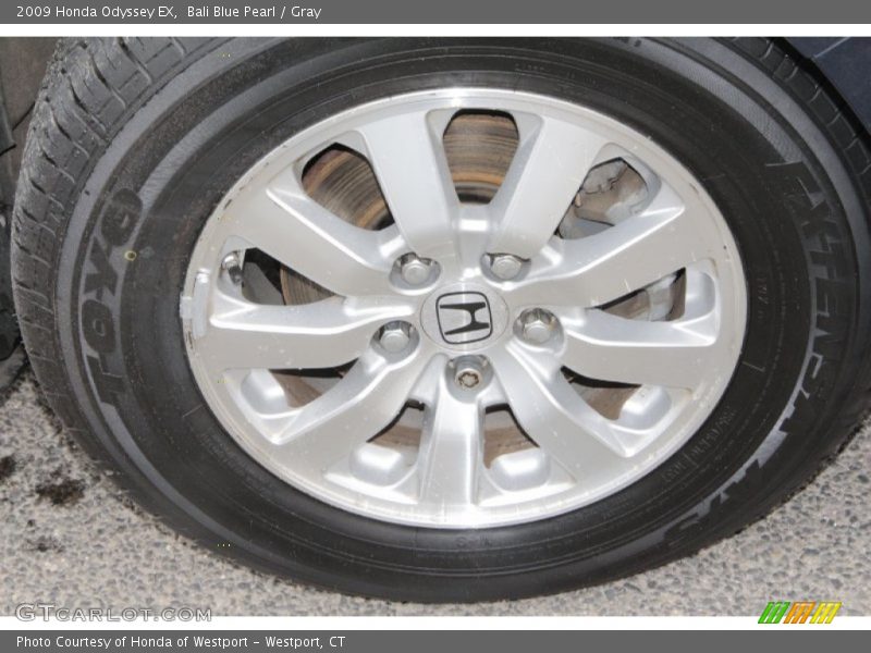 Bali Blue Pearl / Gray 2009 Honda Odyssey EX