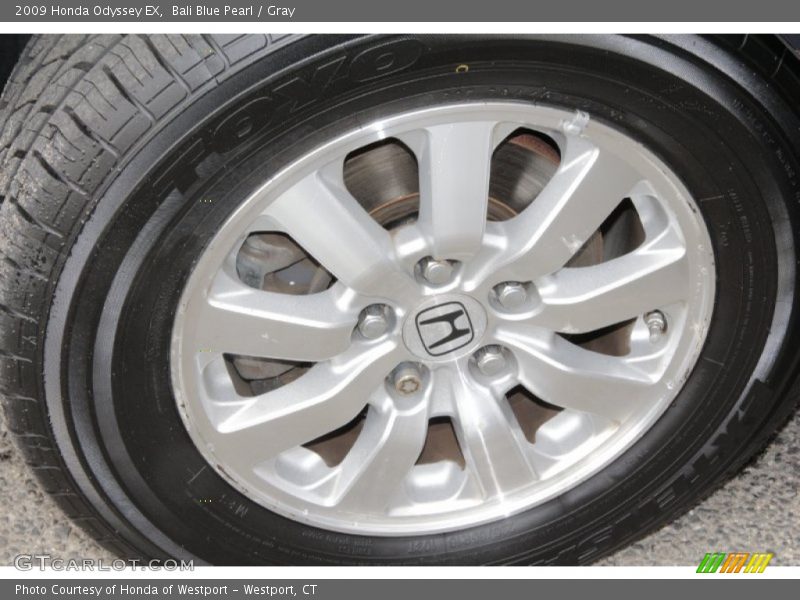 Bali Blue Pearl / Gray 2009 Honda Odyssey EX