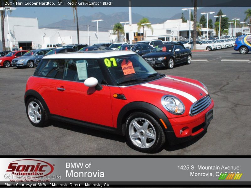 Chili Red / Grey/Carbon Black 2007 Mini Cooper Hardtop