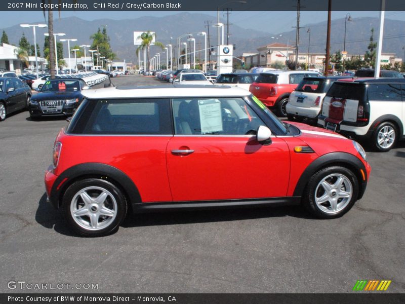 Chili Red / Grey/Carbon Black 2007 Mini Cooper Hardtop