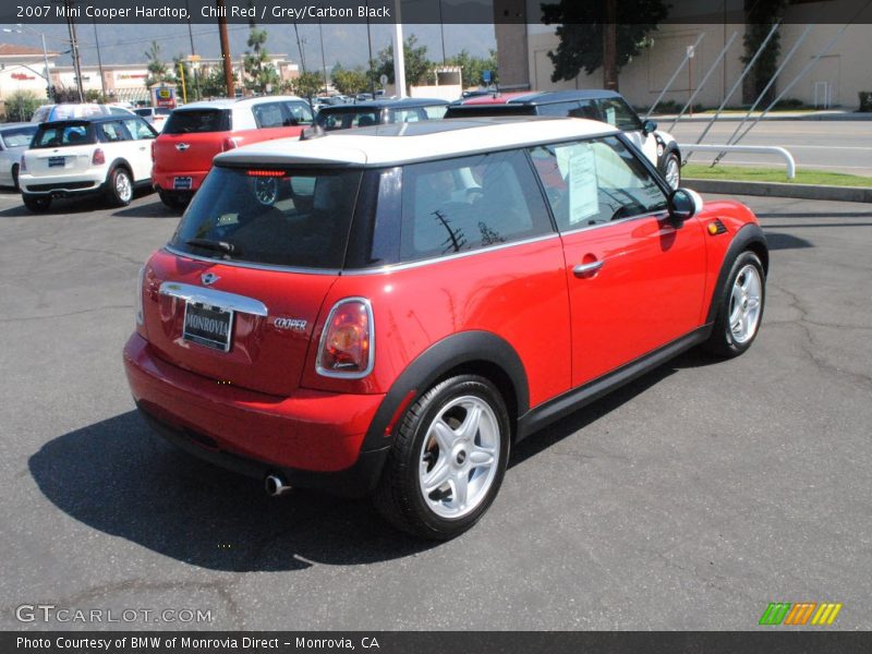Chili Red / Grey/Carbon Black 2007 Mini Cooper Hardtop