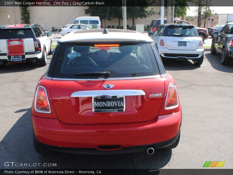 Chili Red / Grey/Carbon Black 2007 Mini Cooper Hardtop