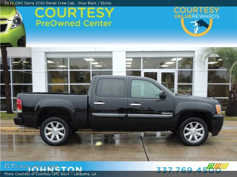 Onyx Black / Ebony 2012 GMC Sierra 1500 Denali Crew Cab