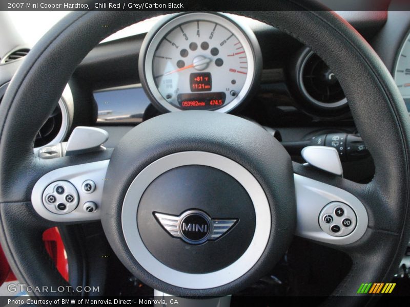 Chili Red / Grey/Carbon Black 2007 Mini Cooper Hardtop