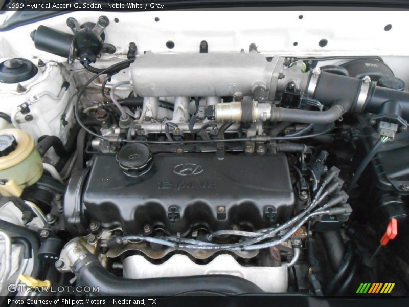  1999 Accent GL Sedan Engine - 1.5 Liter SOHC 12-Valve 4 Cylinder