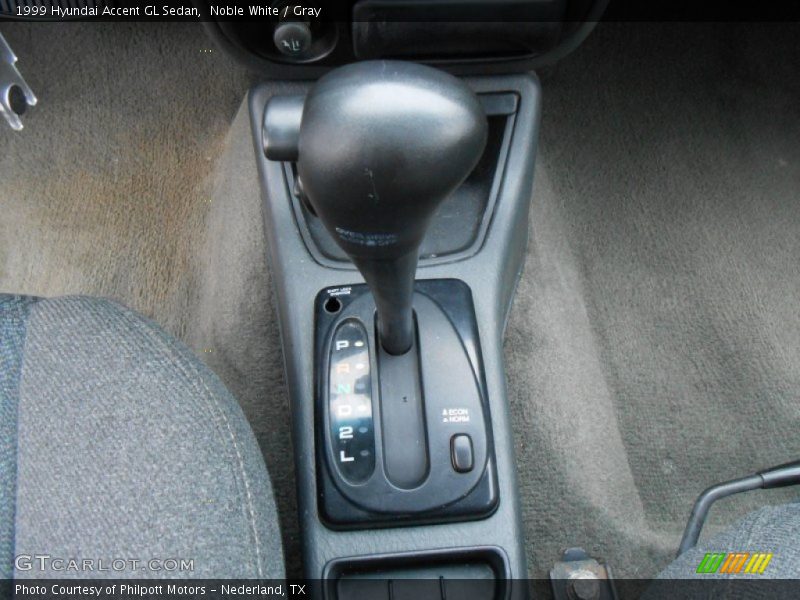  1999 Accent GL Sedan 4 Speed Automatic Shifter