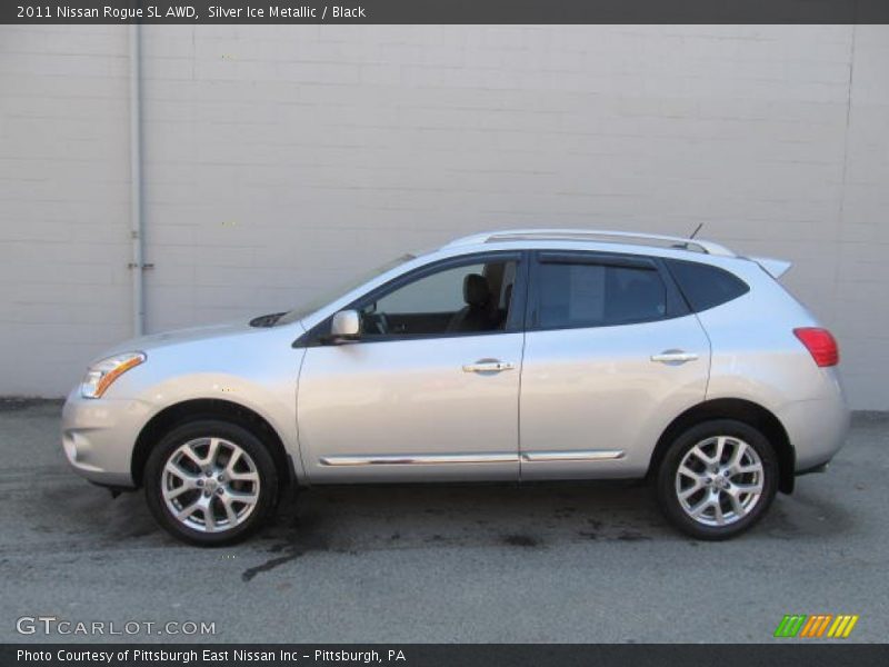 Silver Ice Metallic / Black 2011 Nissan Rogue SL AWD