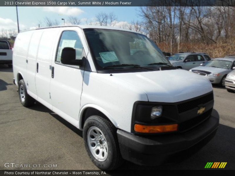 Summit White / Medium Pewter 2013 Chevrolet Express 1500 Cargo Van