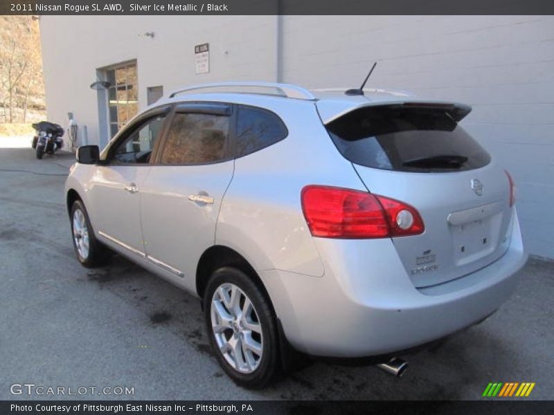 Silver Ice Metallic / Black 2011 Nissan Rogue SL AWD