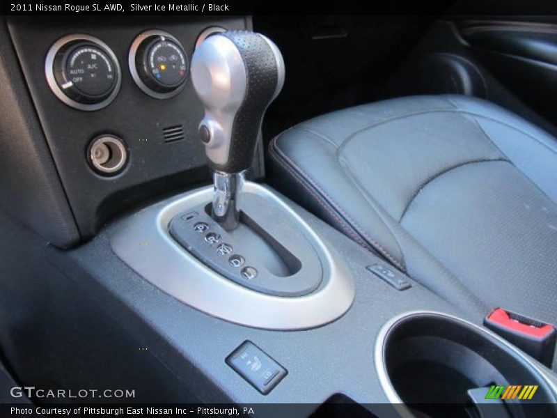 Silver Ice Metallic / Black 2011 Nissan Rogue SL AWD