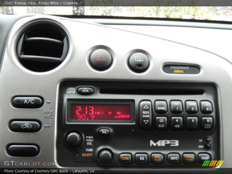 Audio System of 2007 Vibe 