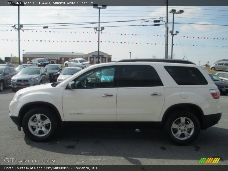 Summit White / Titanium 2007 GMC Acadia SLE AWD