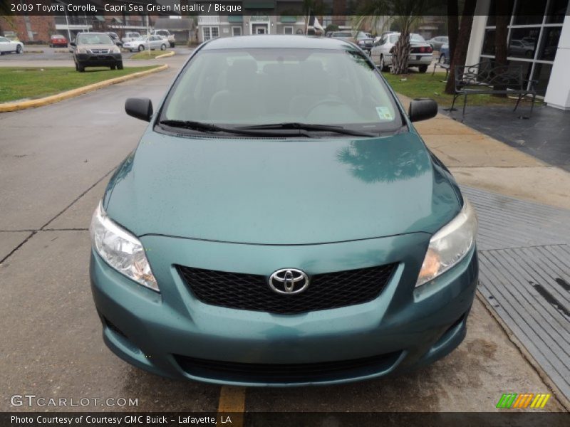 Capri Sea Green Metallic / Bisque 2009 Toyota Corolla