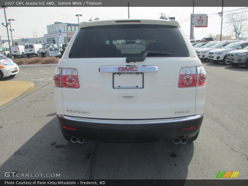 Summit White / Titanium 2007 GMC Acadia SLE AWD