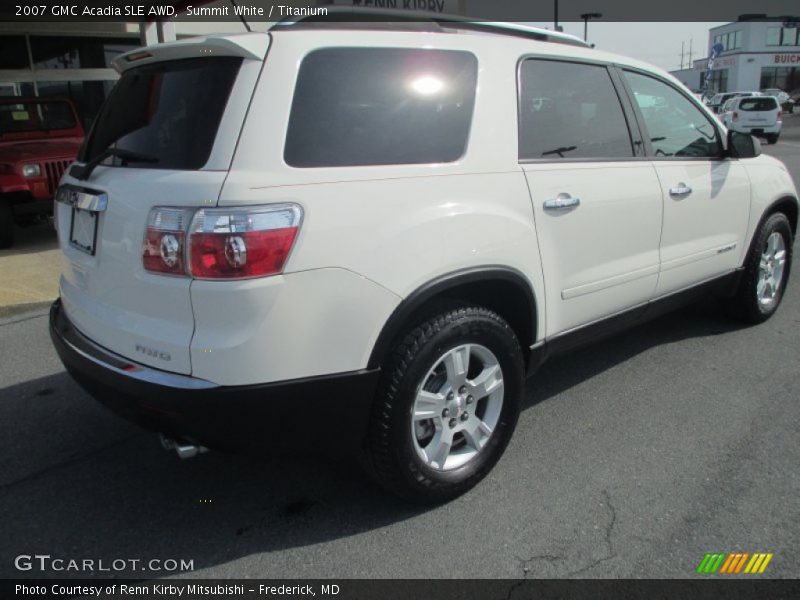 Summit White / Titanium 2007 GMC Acadia SLE AWD