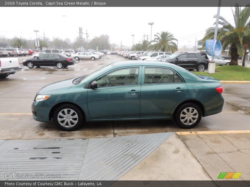 Capri Sea Green Metallic / Bisque 2009 Toyota Corolla